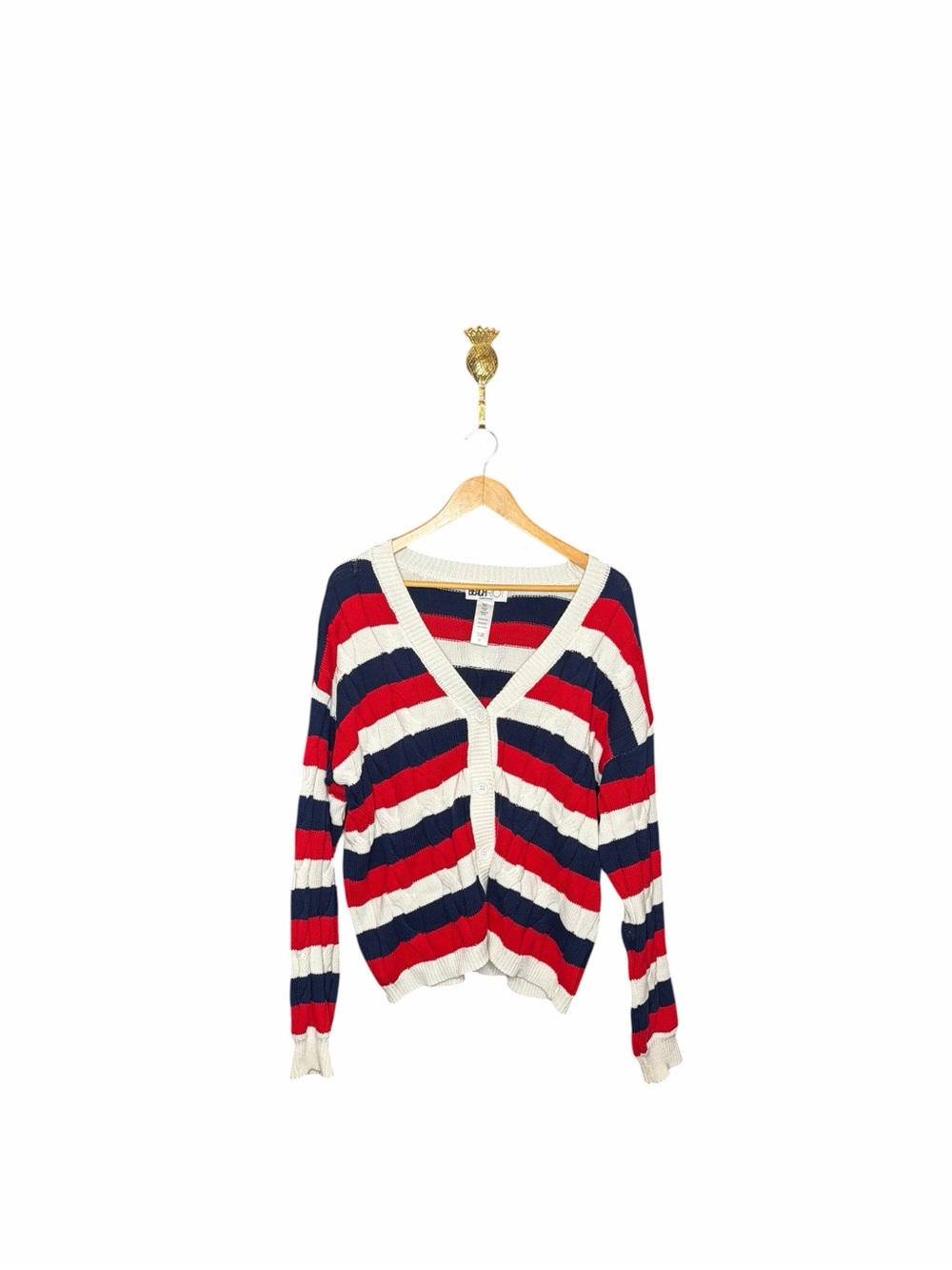 Beach Riot Sherry Striped V-Neck Cardigan